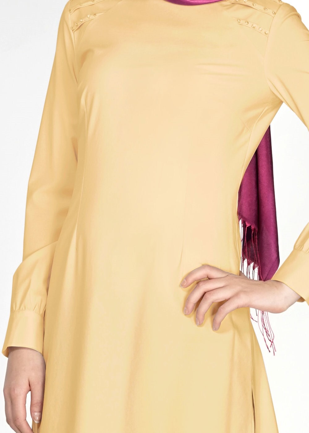 Tesettür giyim SARI 4778 Eleta Tesettür Tunik