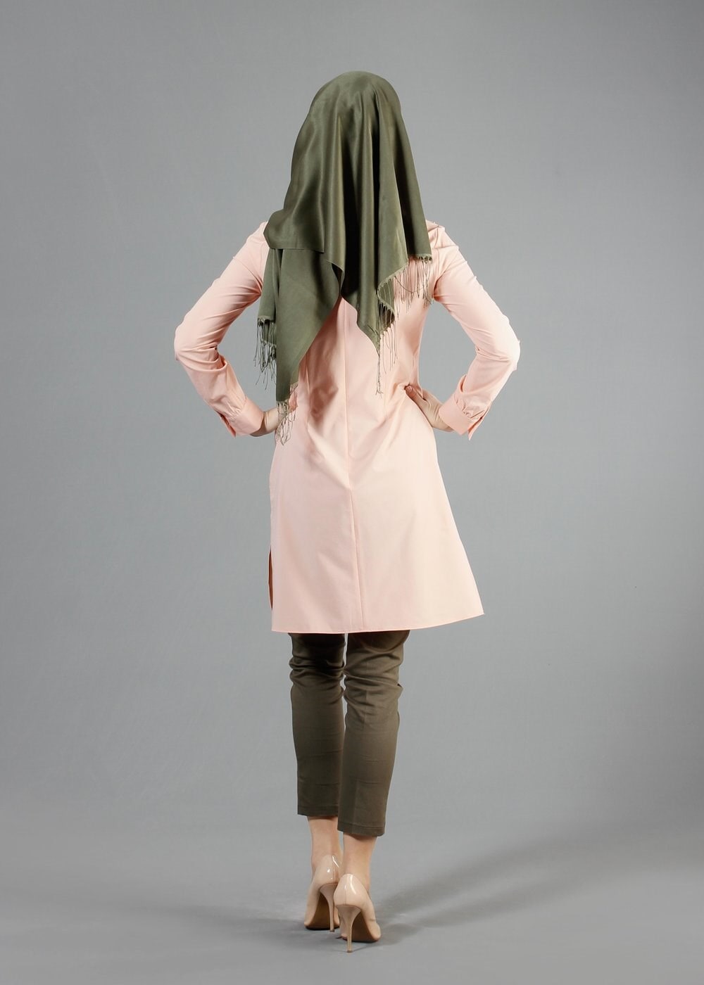 Tesettür giyim PUDRA 4778 Eleta Tesettür Tunik