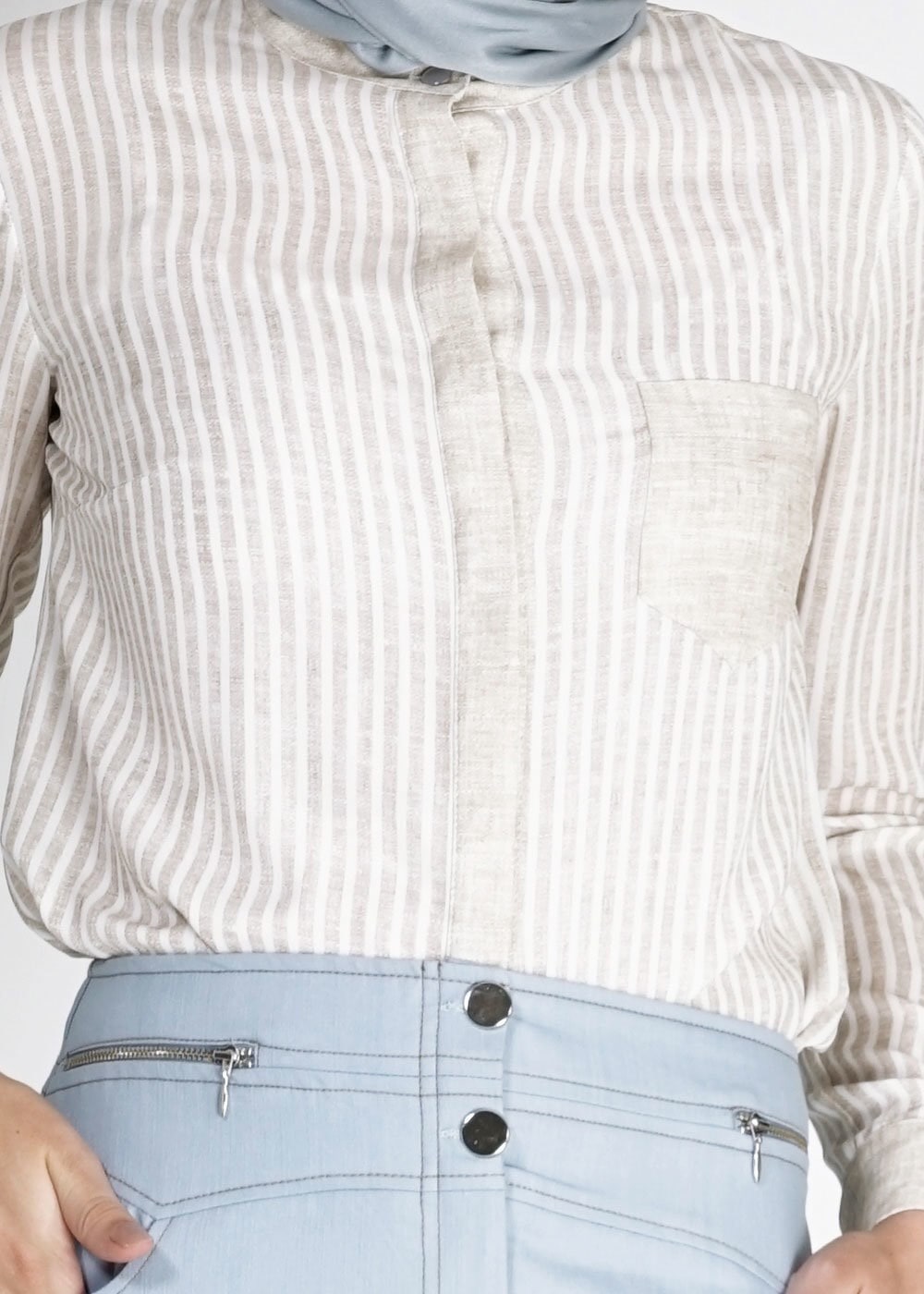 Tesettür giyim BEJ 4929 Maglia Tesettür Bluz