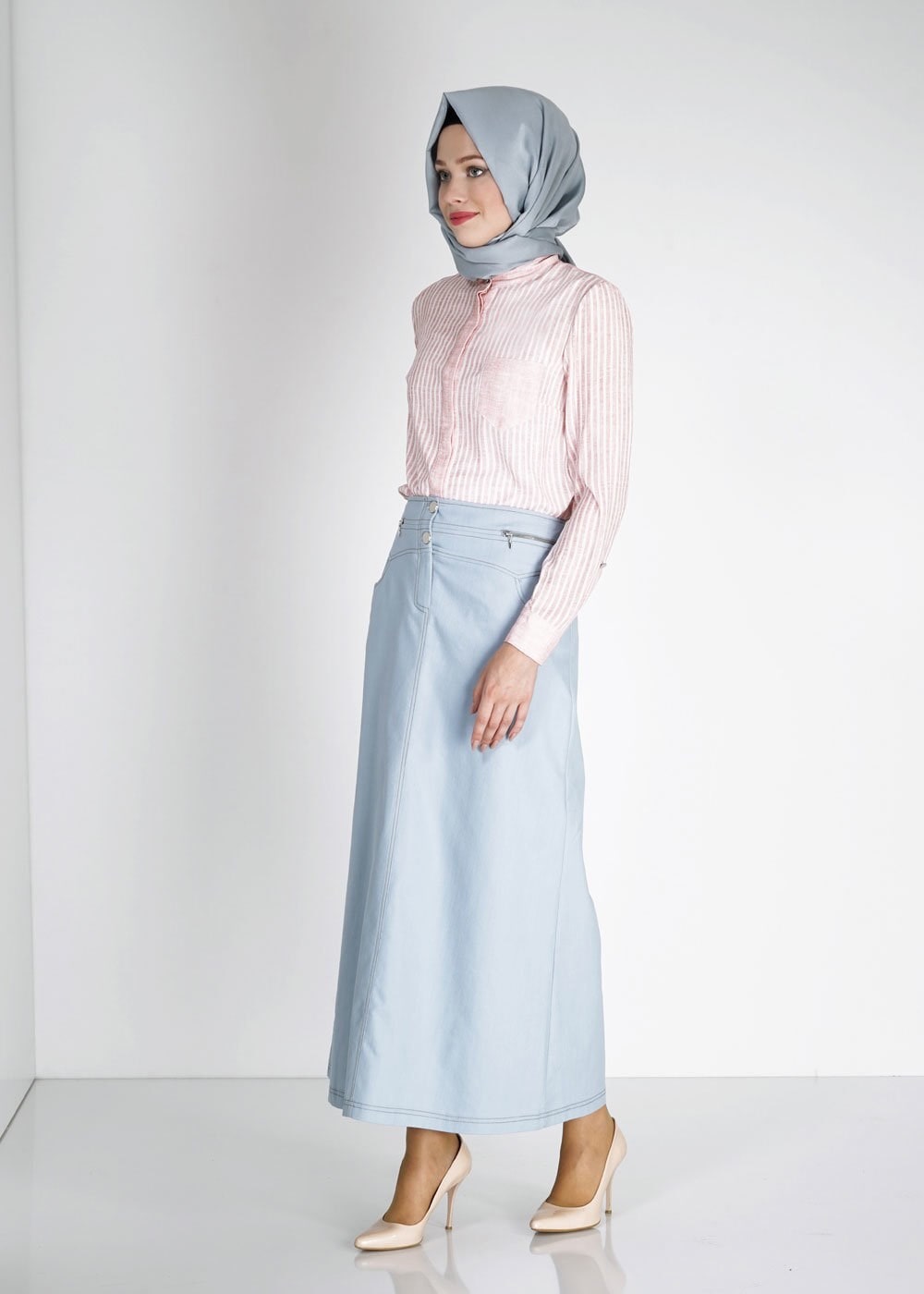 Tesettür giyim PUDRA 4929 Maglia Tesettür Bluz