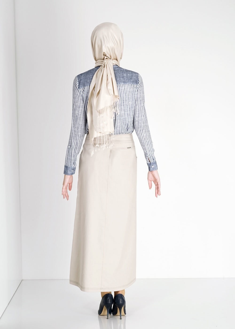 Tesettür giyim LACİVERT 4929 Maglia Tesettür Bluz