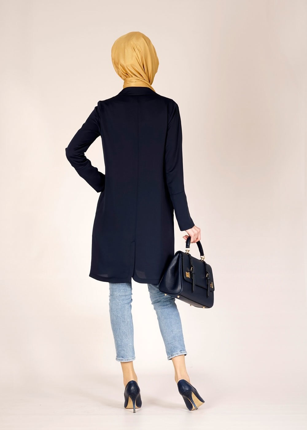 Tesettür giyim LACİVERT 4582 NAZENİN 6474 CEKET 36/44(38-40) TEK42