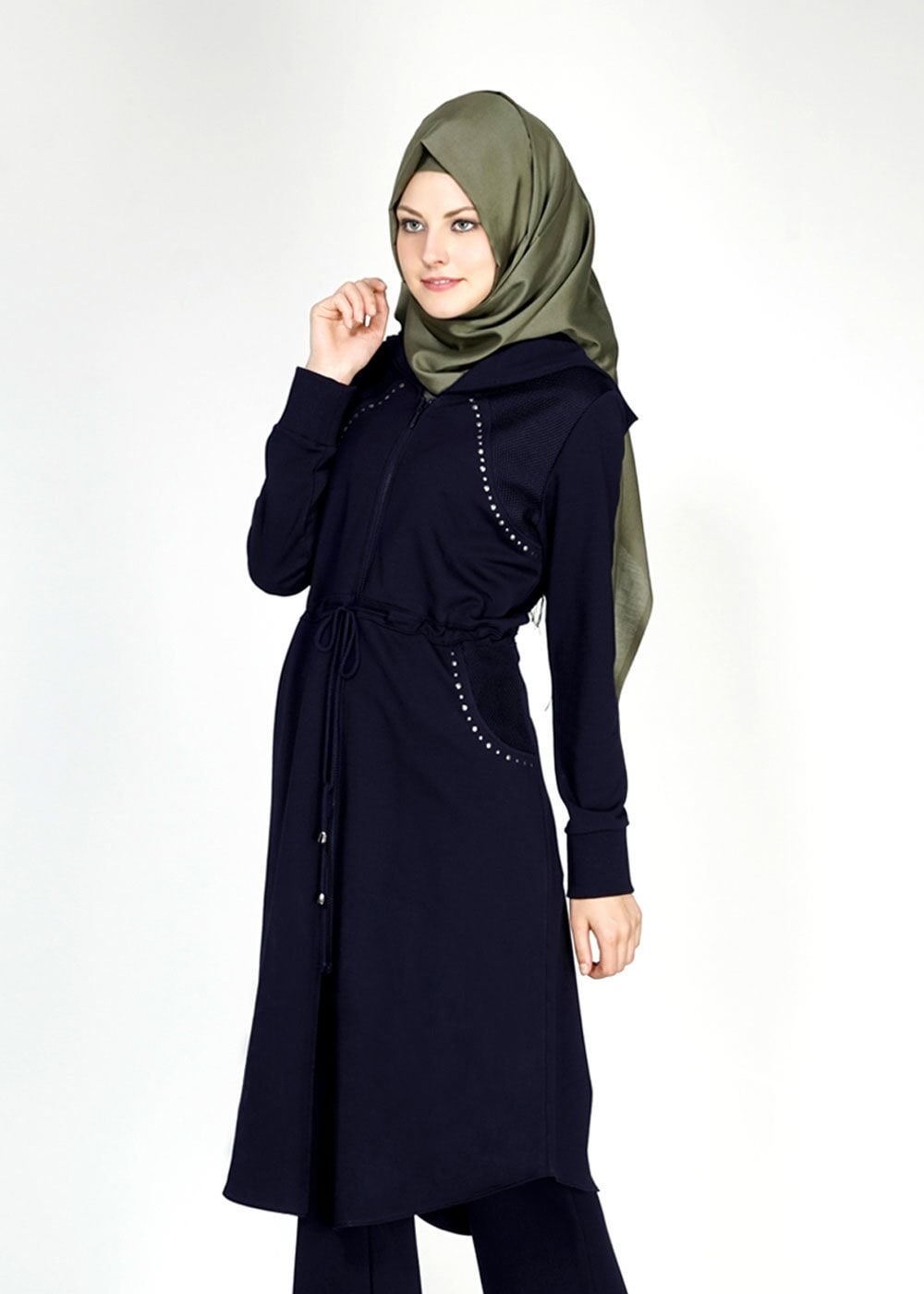 Tesettür giyim LACİVERT 4706 Hilda Eşofman Takım