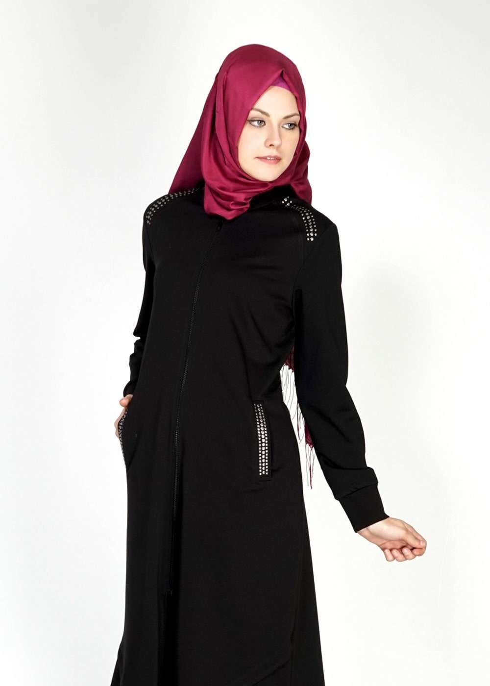 Tesettür giyim SİYAH 4708 Hilda Eşofman Takım