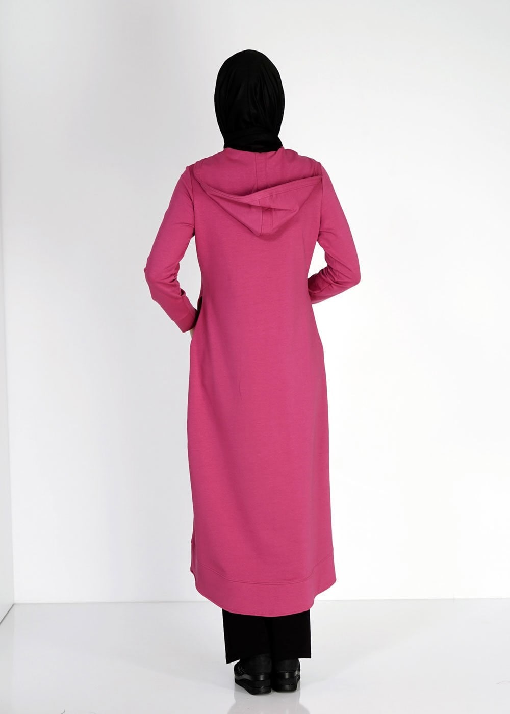 Tesettür giyim FUŞYA 4752 Hilda Eşofman Tesettür Tunik