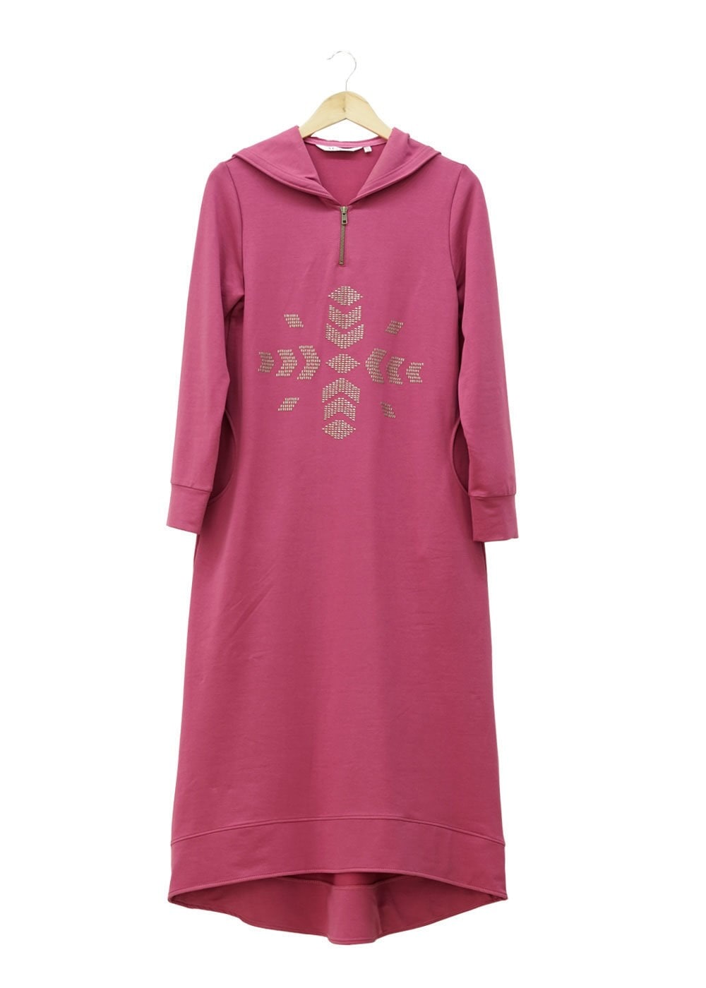 Tesettür giyim FUŞYA 4752 Hilda Eşofman Tesettür Tunik