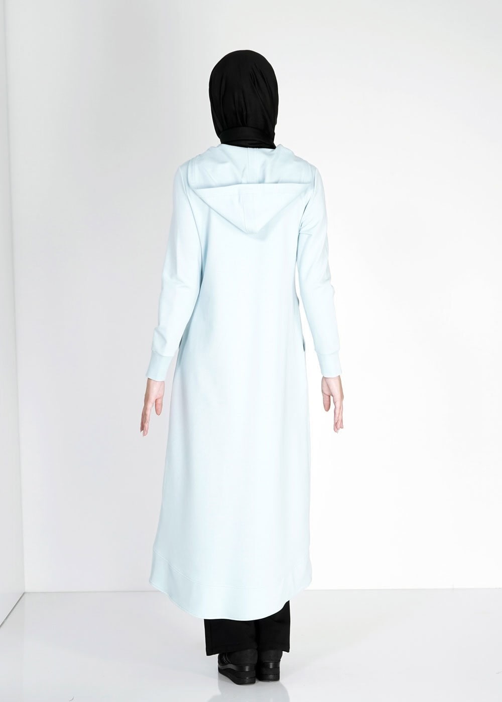 Tesettür giyim MAVİ 4752 Hilda Eşofman Tesettür Tunik