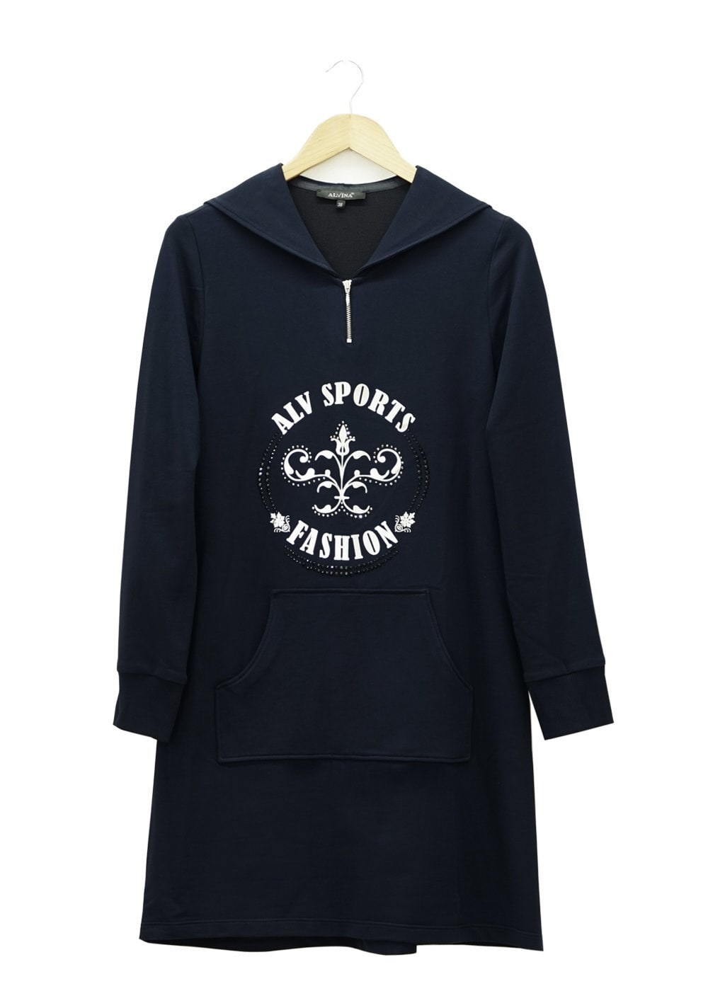 Tesettür giyim LACİVERT 4754 Hilda Eşofman Tunik