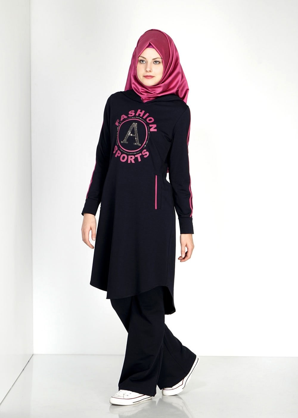 Tesettür giyim LACİVERT 4784 Hilda Eşofman Takım