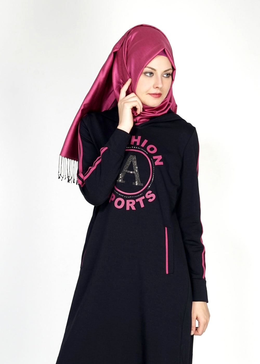 Tesettür giyim LACİVERT 4784 Hilda Eşofman Takım