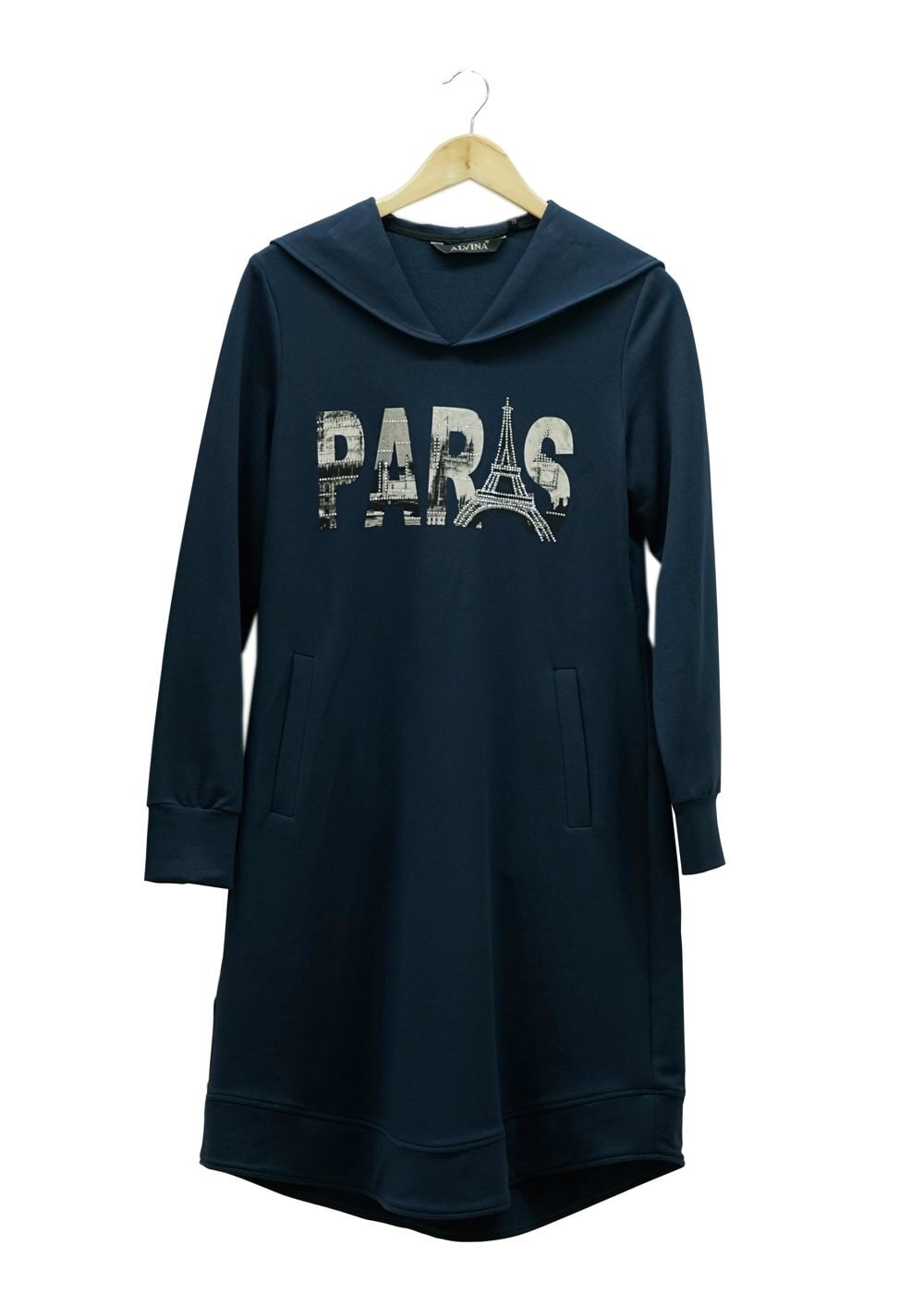 Tesettür giyim LACİVERT 4819 Hilda Eşofman Tunik