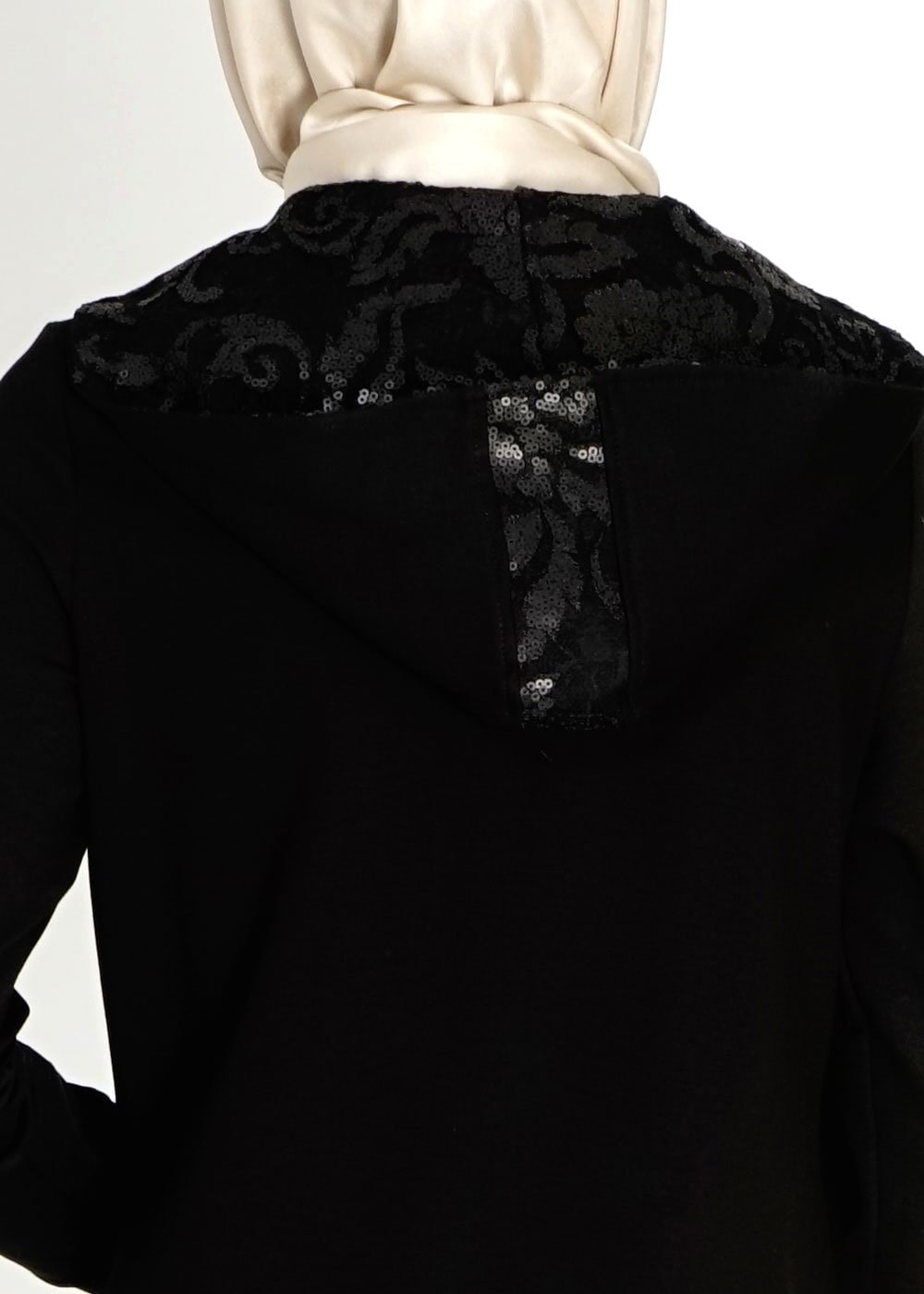 Tesettür giyim SİYAH 4821 Hilda Eşofman Tunik