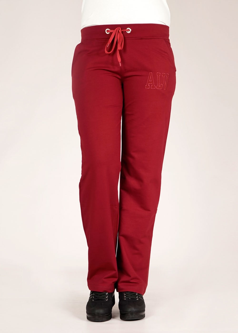 Tesettür giyim BORDO BELİ BAĞCIKLI EŞOFMAN ALTI 7865