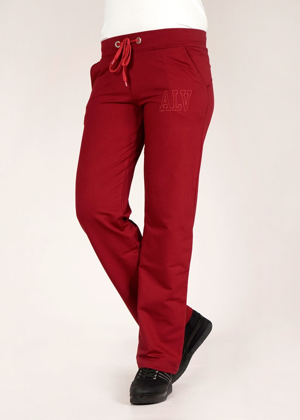 Tesettür giyim BORDO BELİ BAĞCIKLI EŞOFMAN ALTI 7865