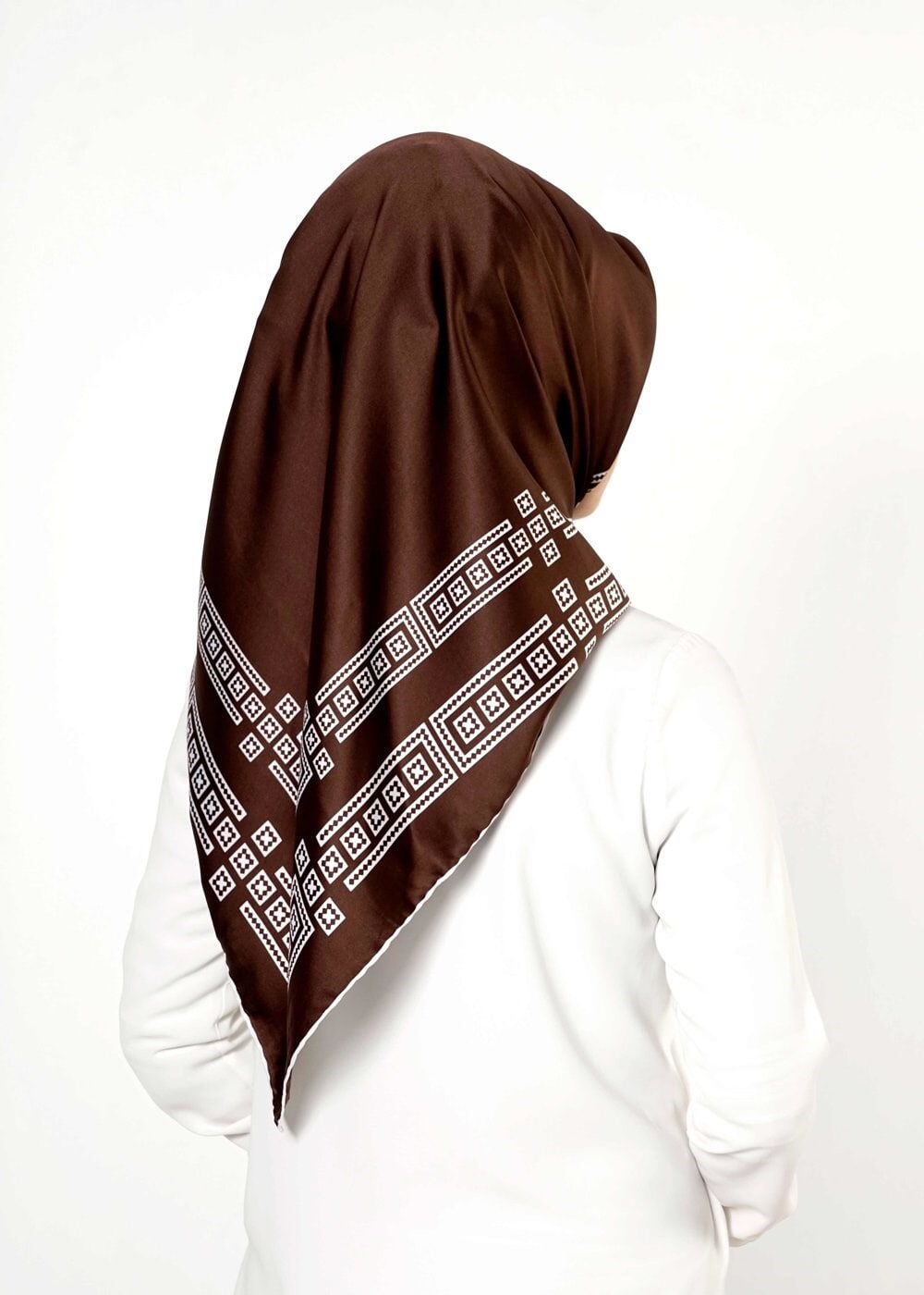 Tesettür giyim KAHVE 3381 Alvina Eşarp