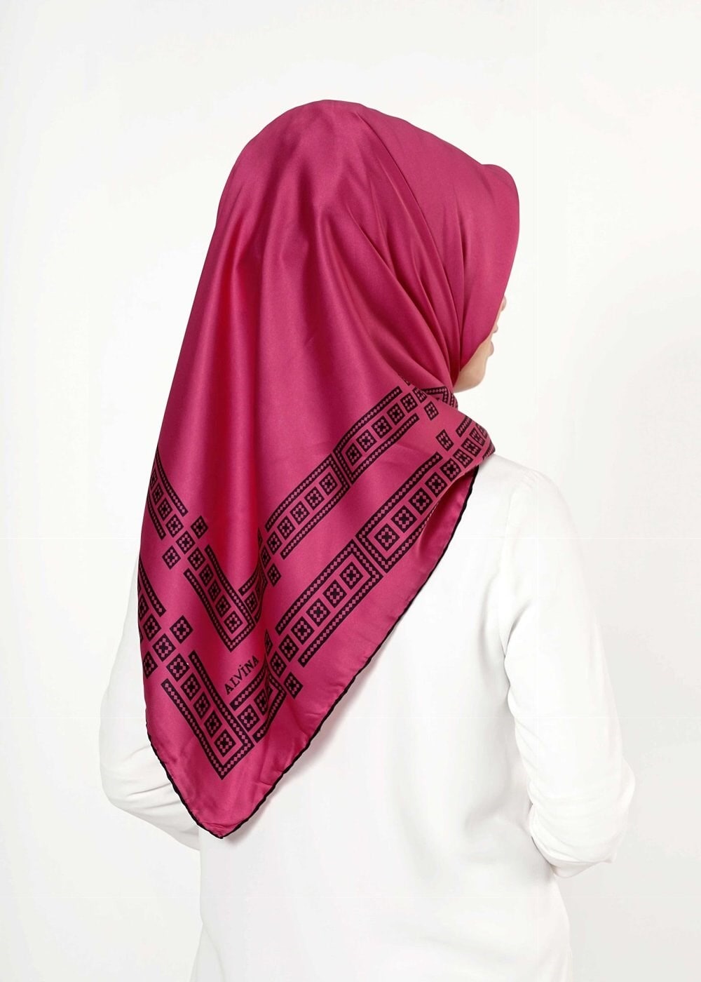 Tesettür giyim FUŞYA 3381 Alvina Eşarp