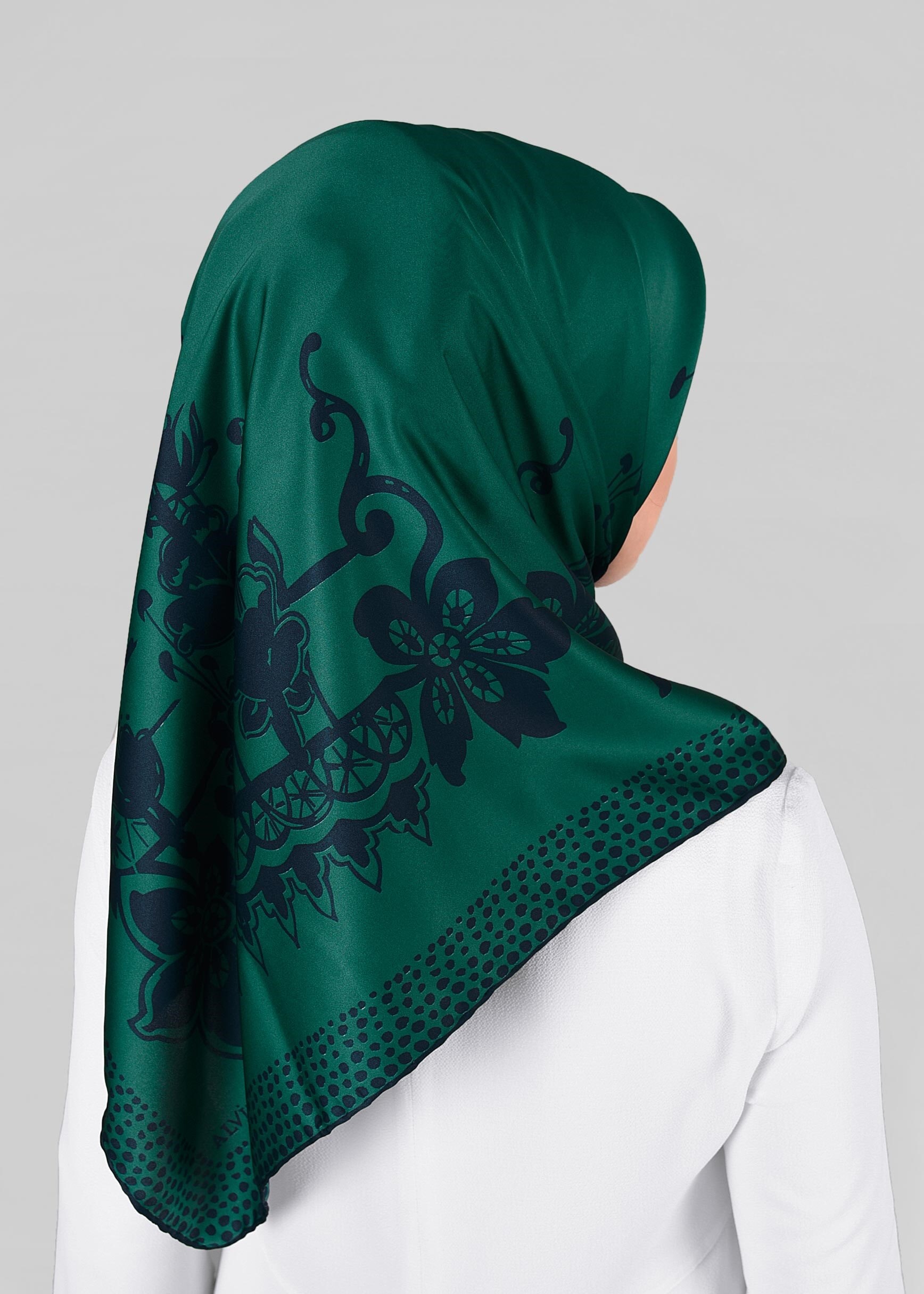 Tesettür giyim YEŞİL 3382 Alvina Eşarp