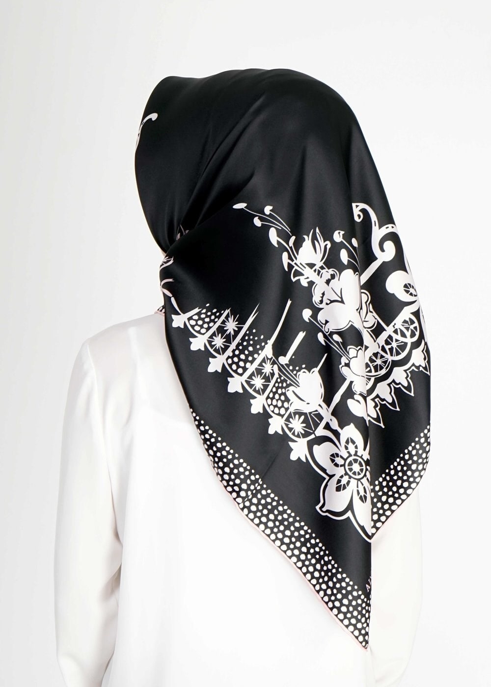 Tesettür giyim SİYAH 3382 Alvina Eşarp