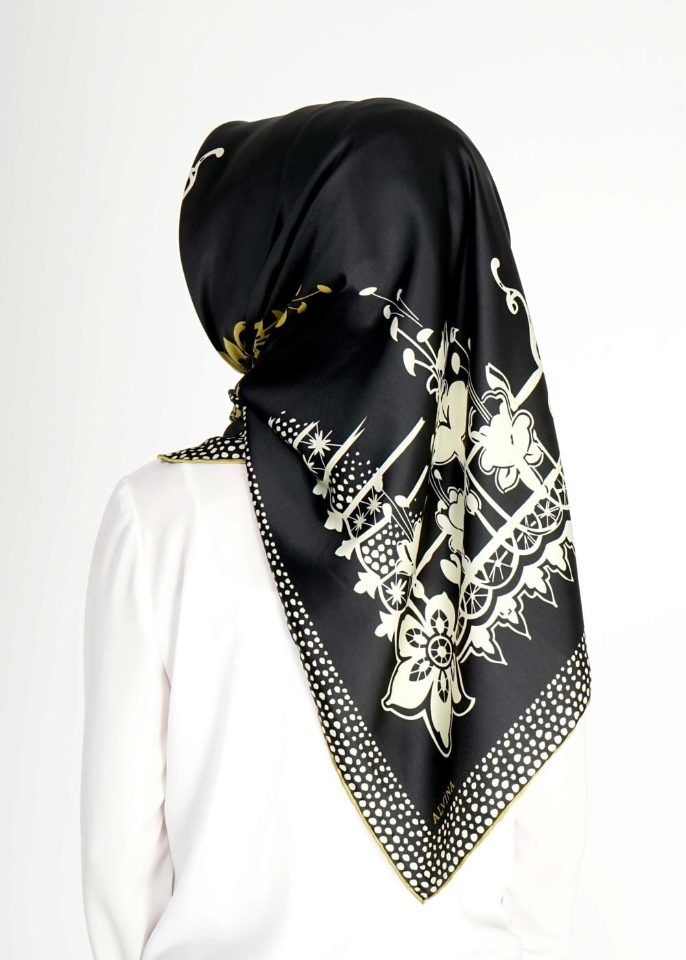 Tesettür giyim SİYAH 3382 Alvina Eşarp