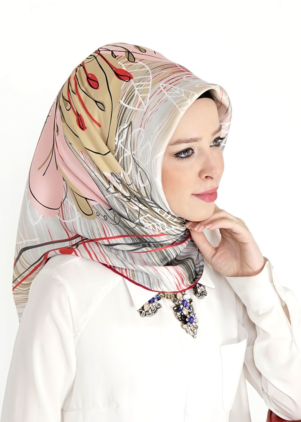 Tesettür giyim BEJ 10995 Alvina Eşarp