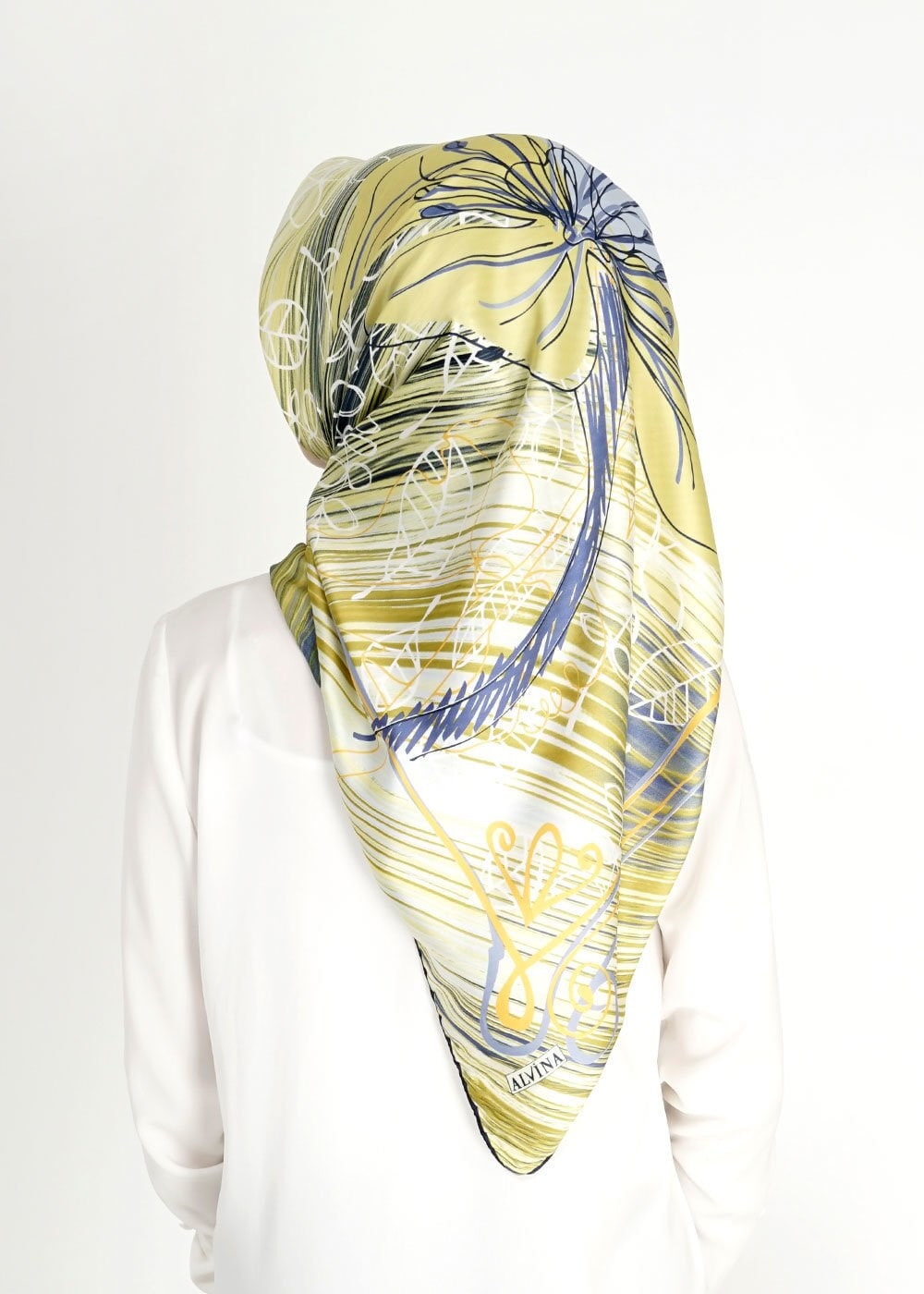 Tesettür giyim YEŞİL 10995 Alvina Eşarp