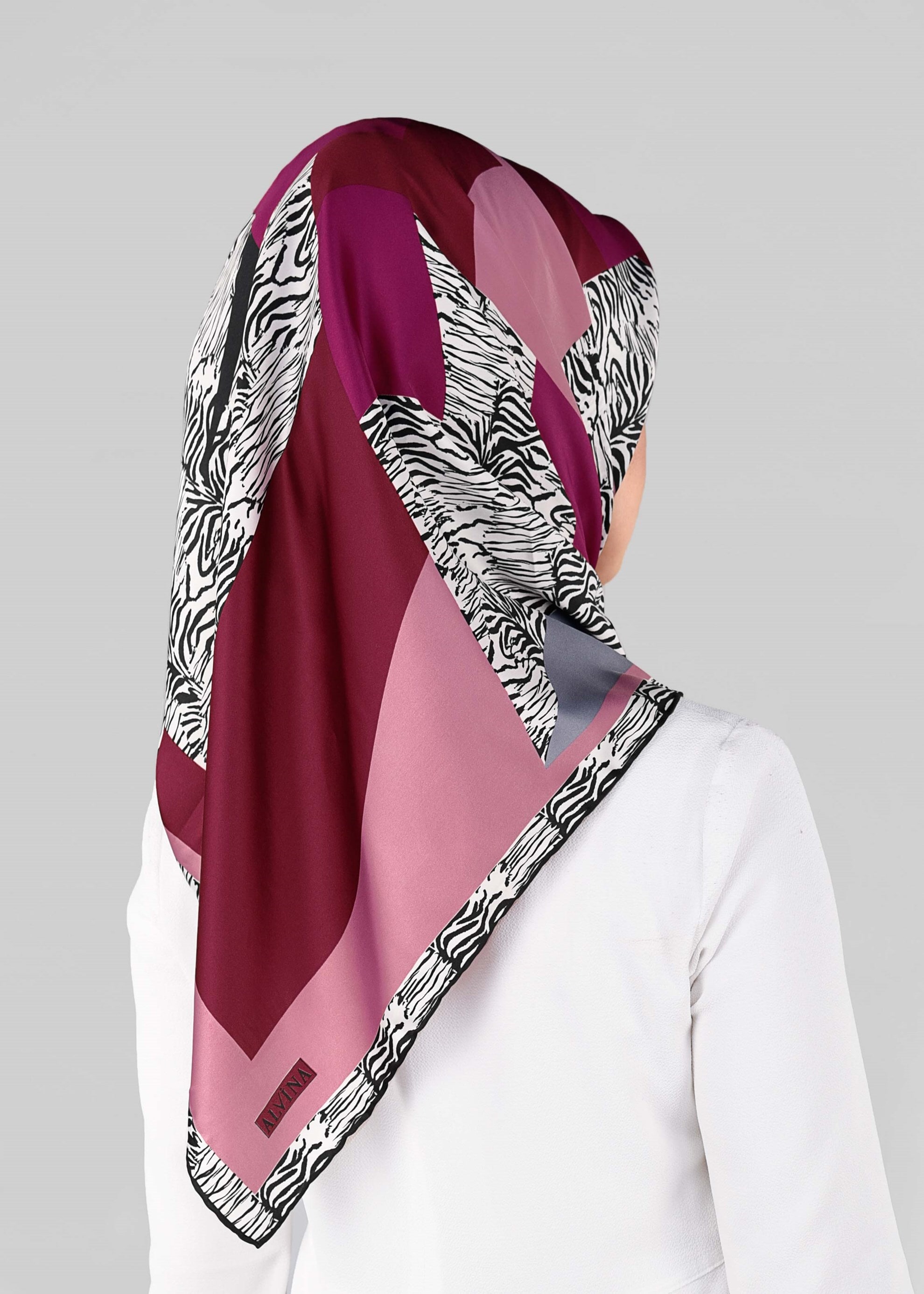 Tesettür giyim MÜRDÜM 11207 Alvina Desenli Eşarp