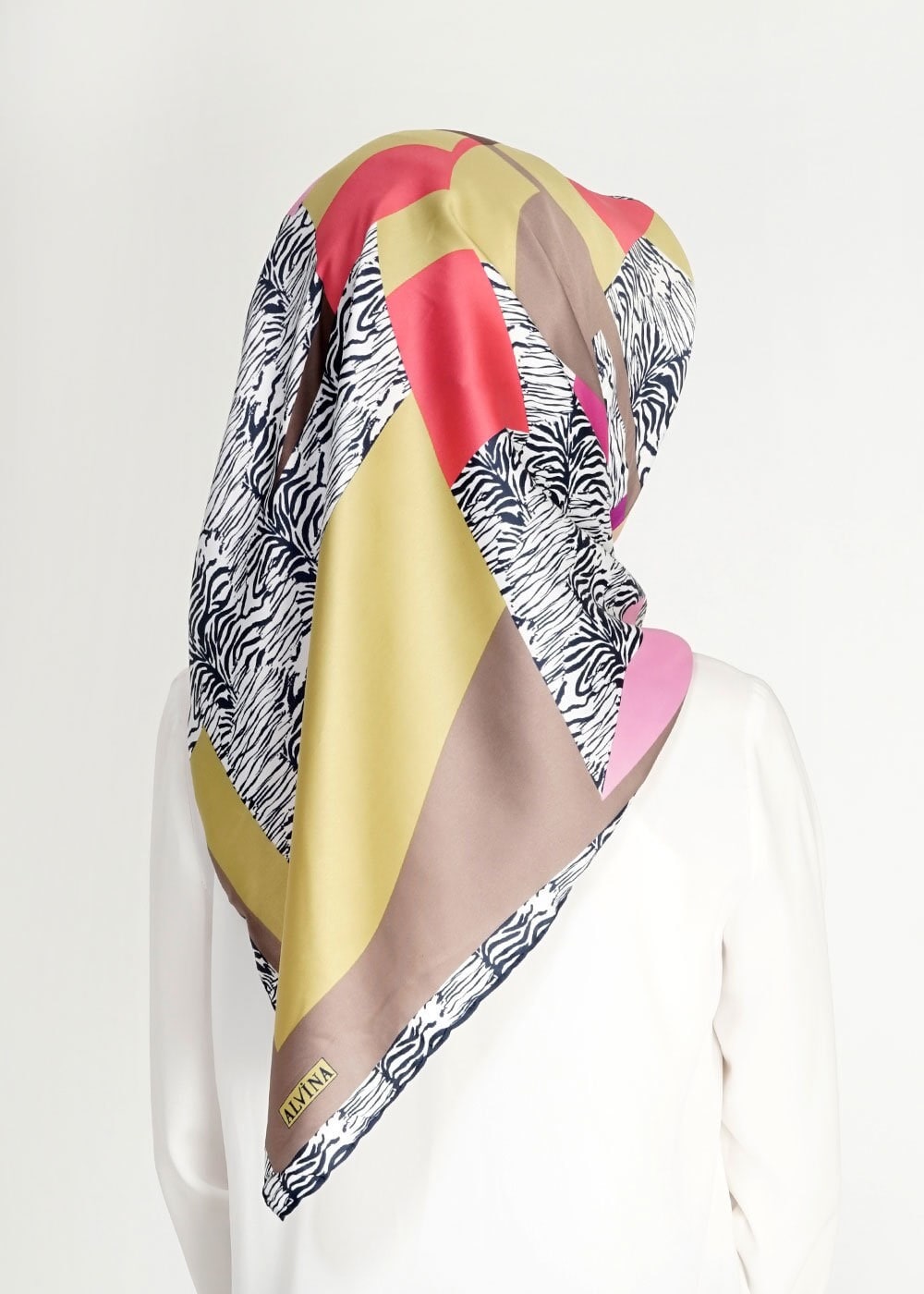 Tesettür giyim YEŞİL 11207 Alvina Desenli Eşarp