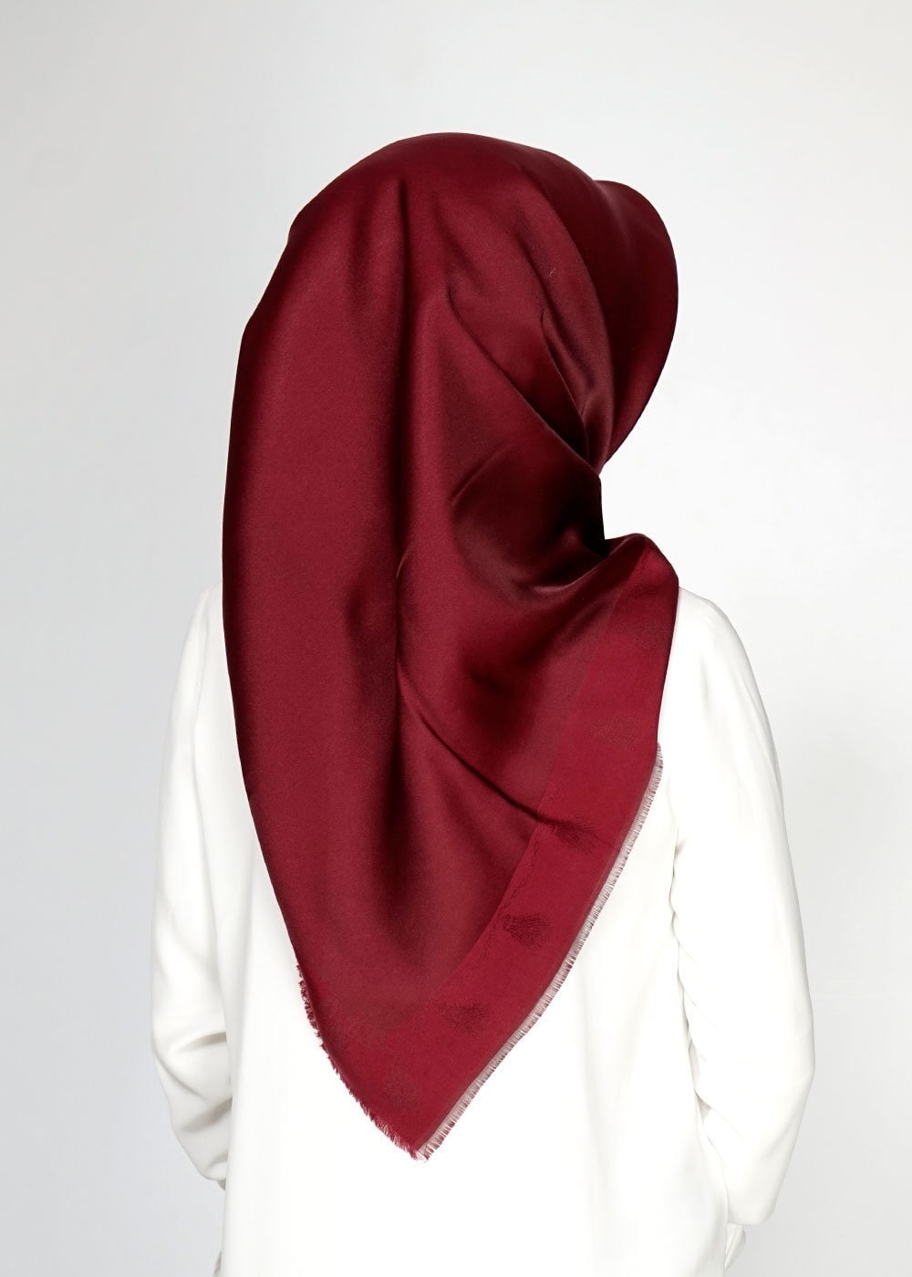 Tesettür giyim BORDO 9528-1 ALVİNA EŞARP