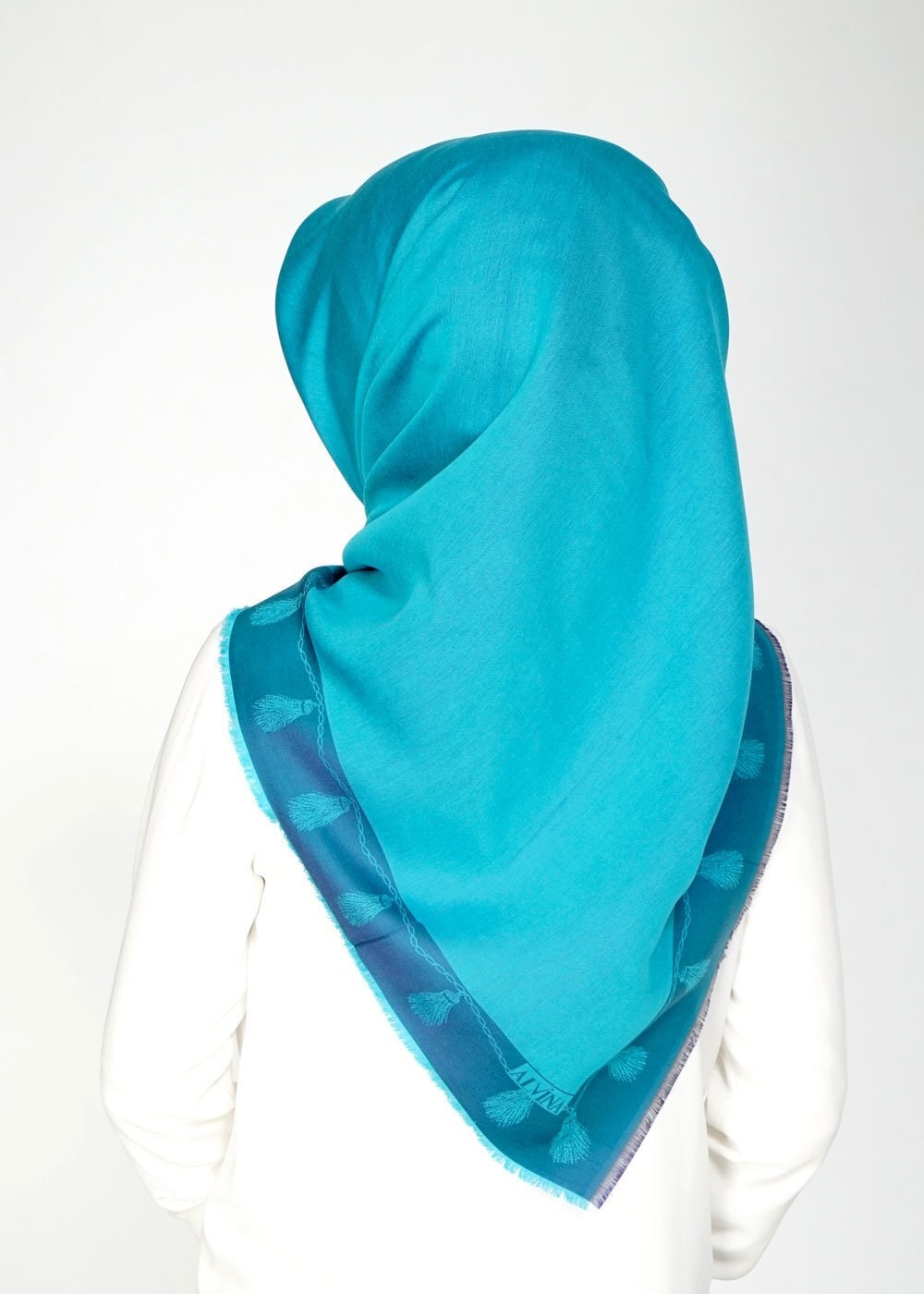 Tesettür giyim MAVİ 9528-1 ALVİNA EŞARP