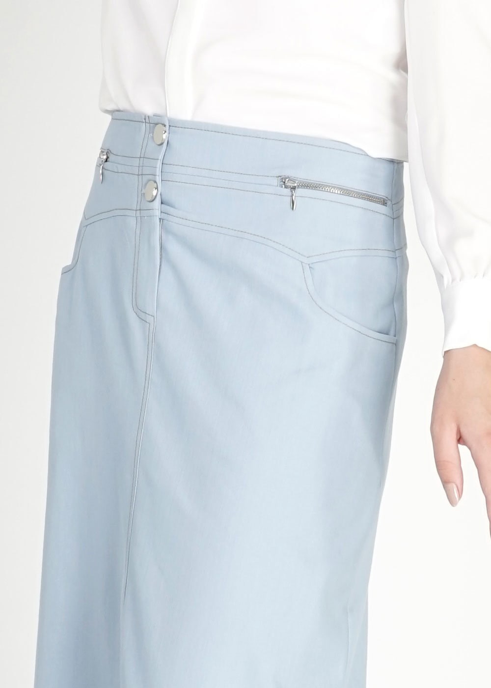 Tesettür giyim MAVİ 6679 Owen Tesettür Etek