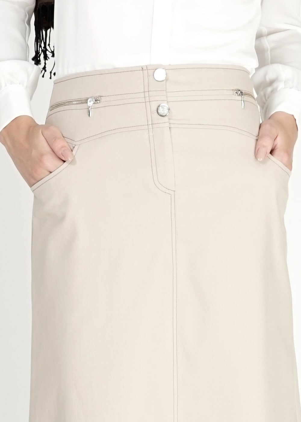 Tesettür giyim BEJ 6679 Owen Tesettür Etek