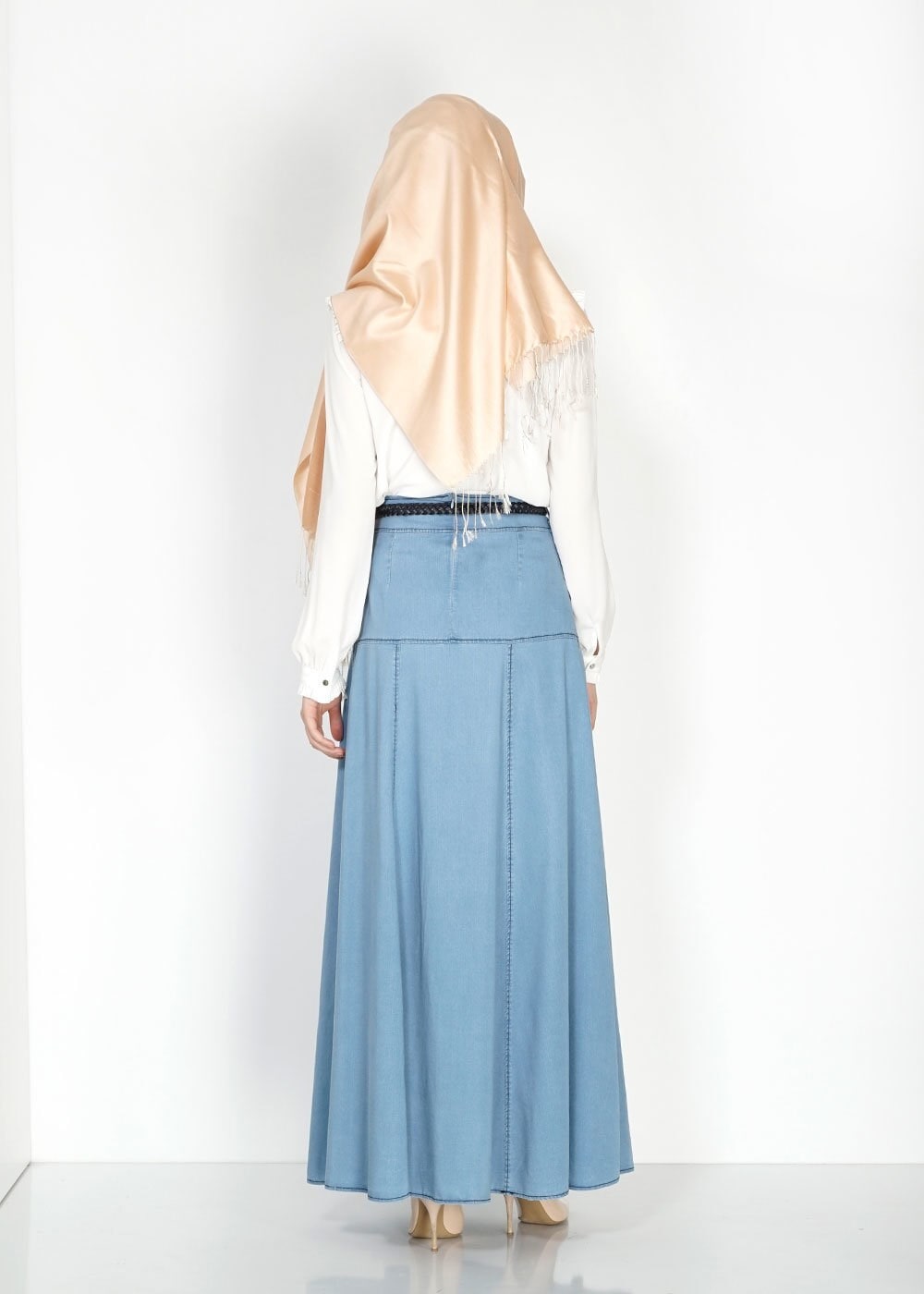 Tesettür giyim LACİVERT 6688 Noura Tesettür Etek