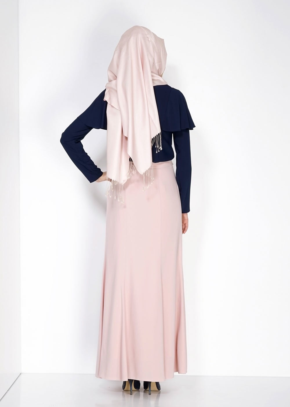 Tesettür giyim PUDRA 6695 Farah Tesettür Etek