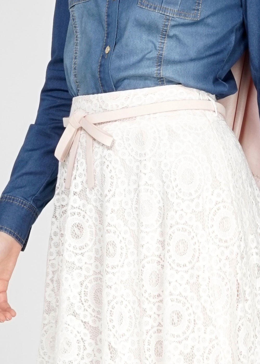 Tesettür giyim BEJ 6697 Moon Tesettür Etek