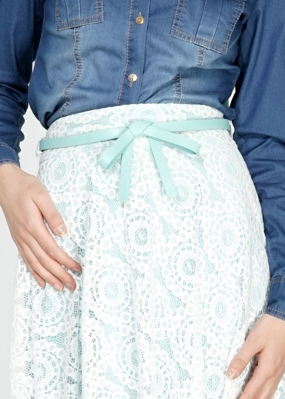 Tesettür giyim BEJ 6697 Moon Tesettür Etek