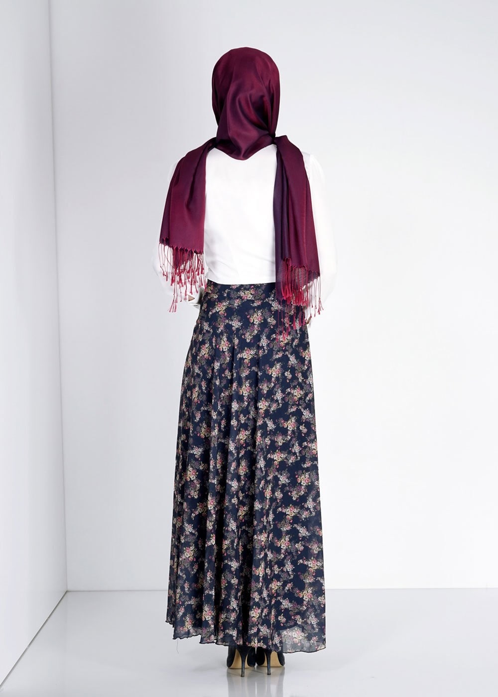 Tesettür giyim LACİVERT 6698 Evite Tesettür Etek