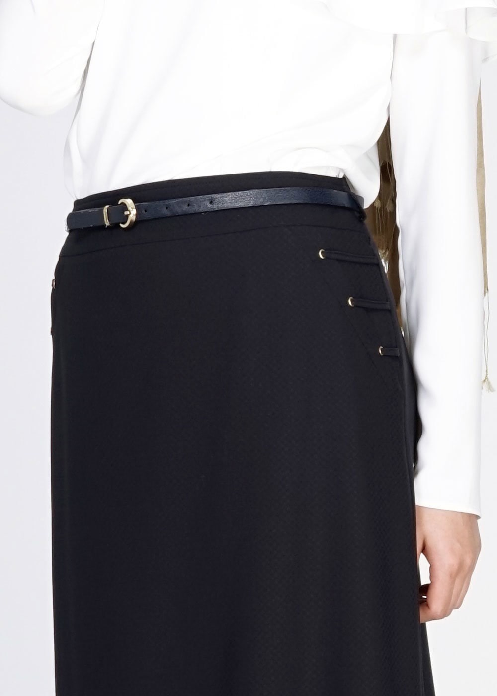 Tesettür giyim LACİVERT 6704 Ladin Tesettür Etek