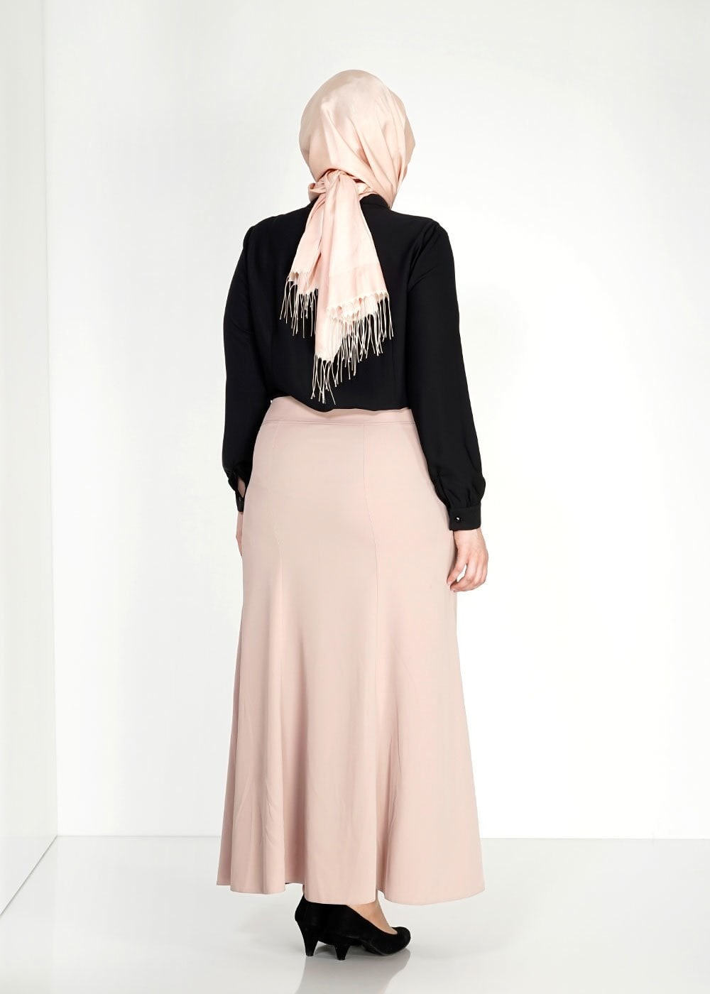 Tesettür giyim PUDRA 6715 Sarah Tesettür Etek