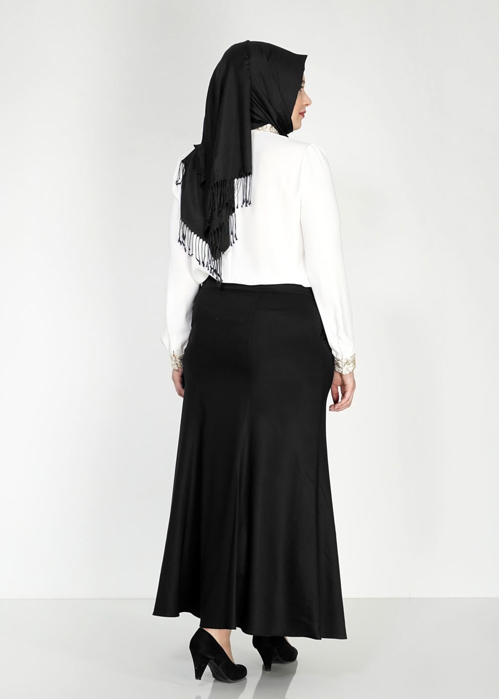 Tesettür giyim SİYAH 6716 Essen Tesettür Etek