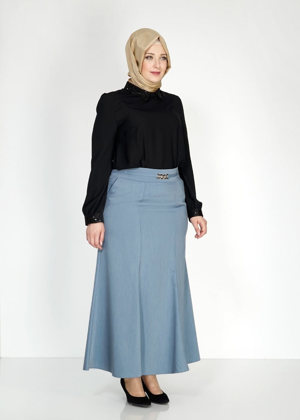 Tesettür giyim LACİVERT 6716 Essen Tesettür Etek