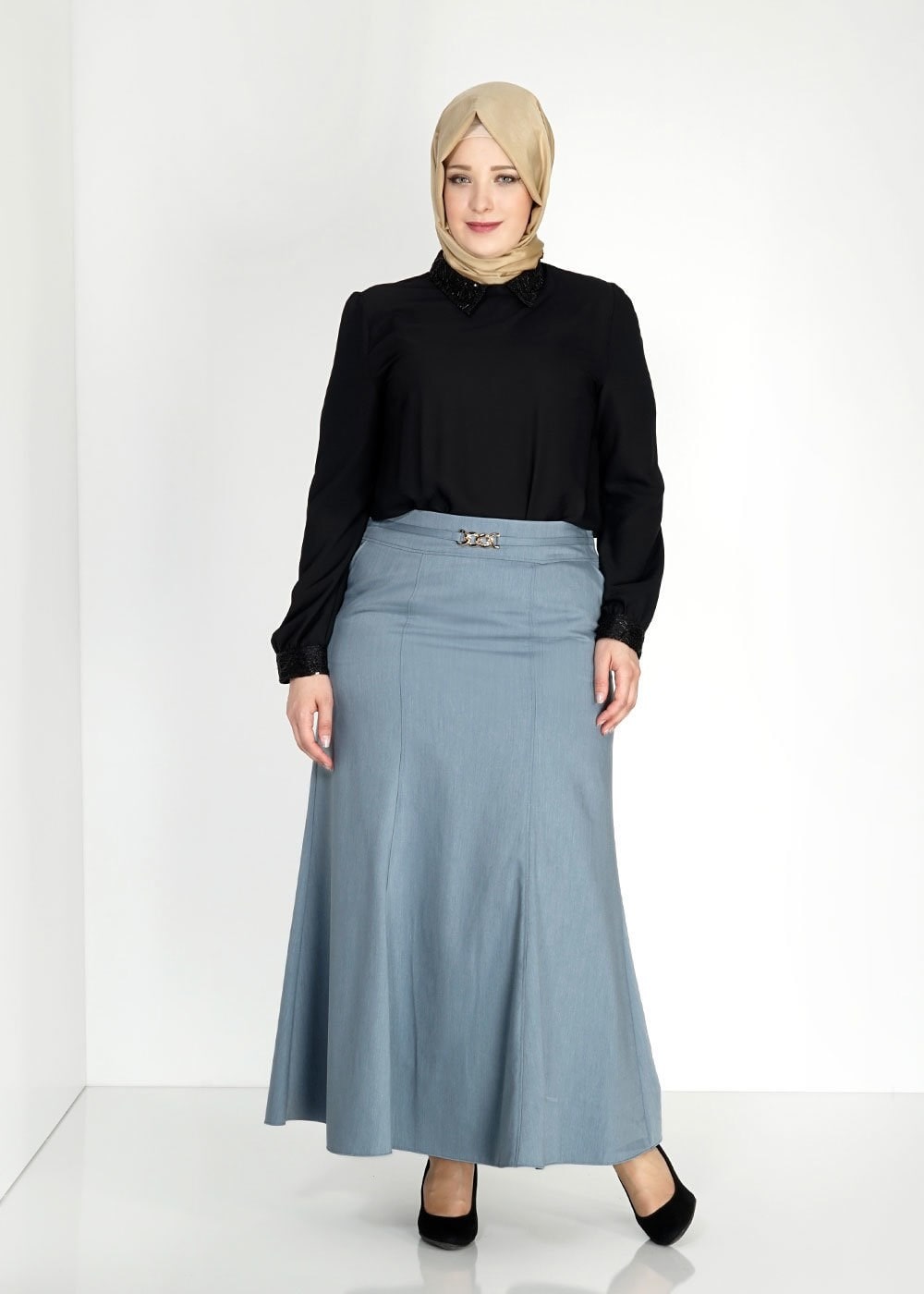 Tesettür giyim LACİVERT 6716 Essen Tesettür Etek