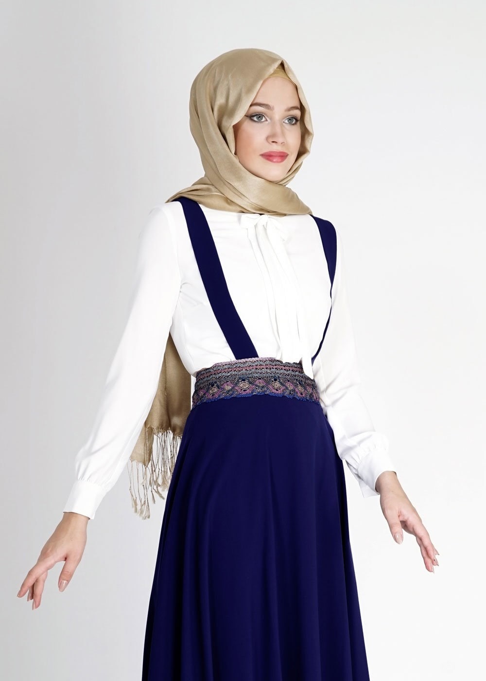 Tesettür giyim LACİVERT 6721 Alya Tesettür Etek