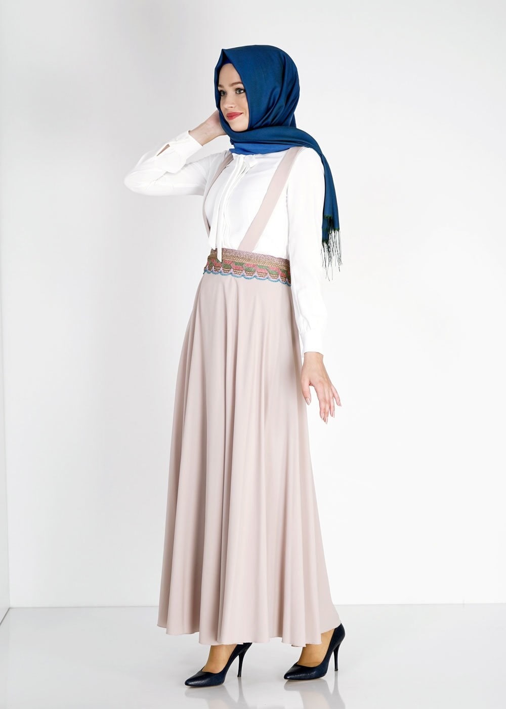 Tesettür giyim BEJ 6721 Alya Tesettür Etek