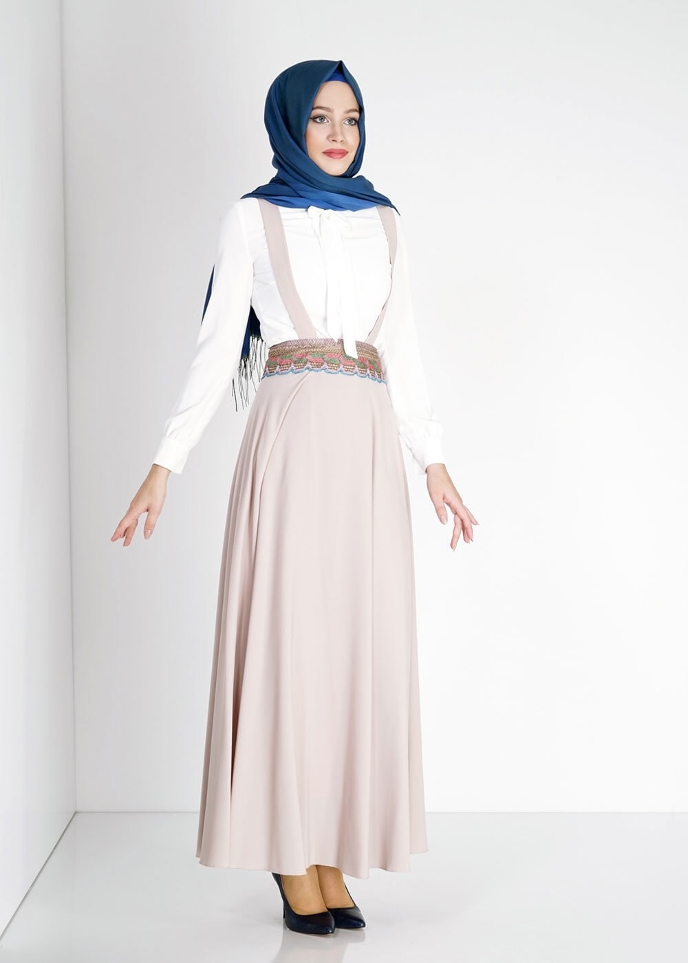 Tesettür giyim BEJ 6721 Alya Tesettür Etek