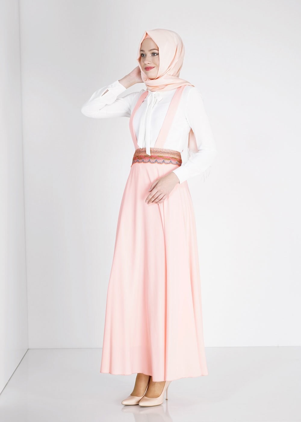 Tesettür giyim PUDRA 6721 Alya Tesettür Etek