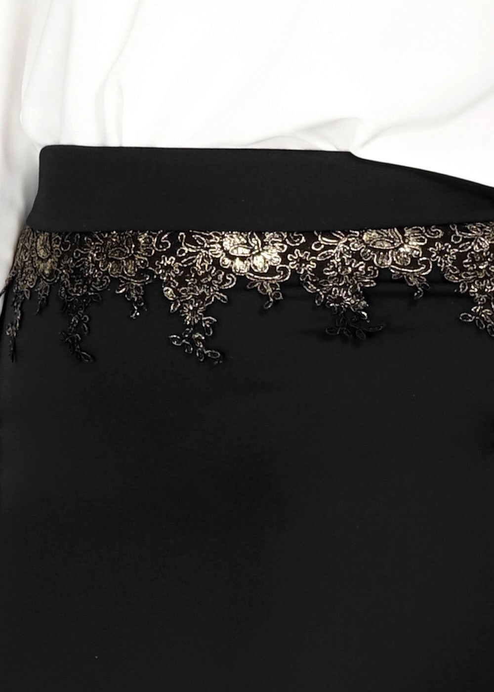 Tesettür giyim SİYAH 6725 Elite Tesettür Etek