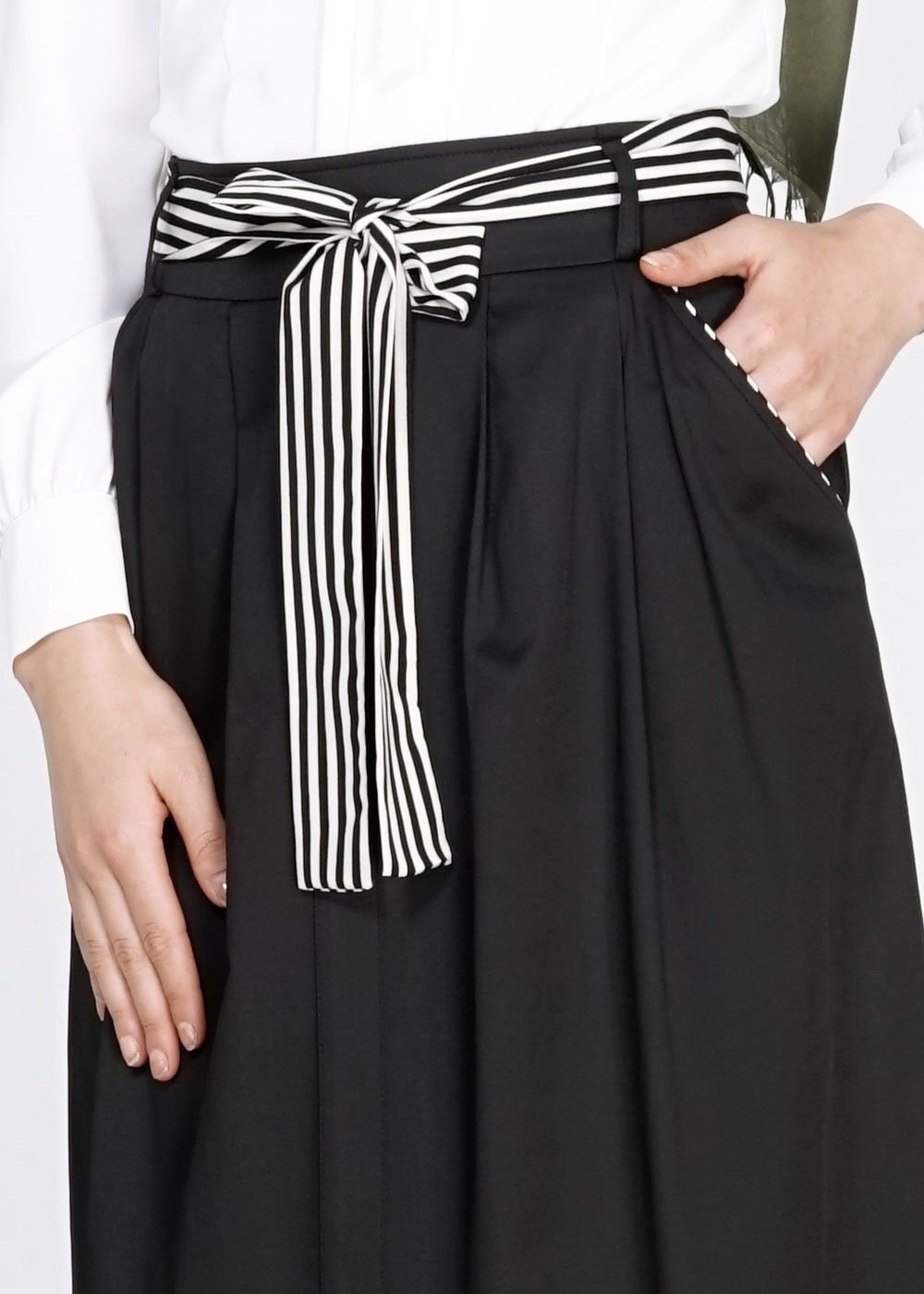 Tesettür giyim SİYAH 6737 Loran Tesettür Etek