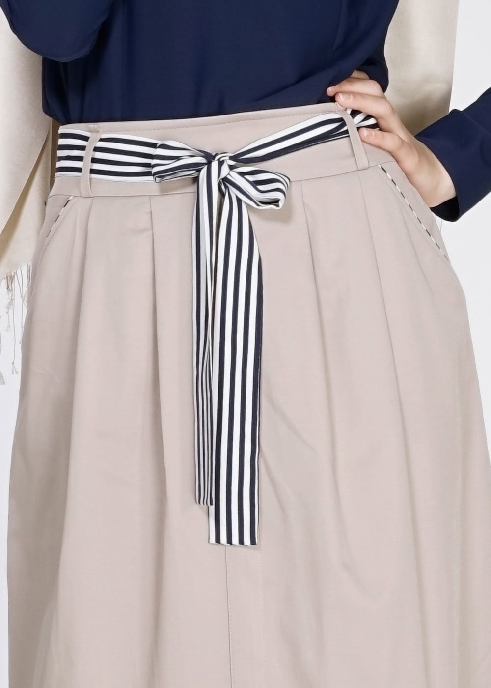 Tesettür giyim BEJ 6737 Loran Tesettür Etek