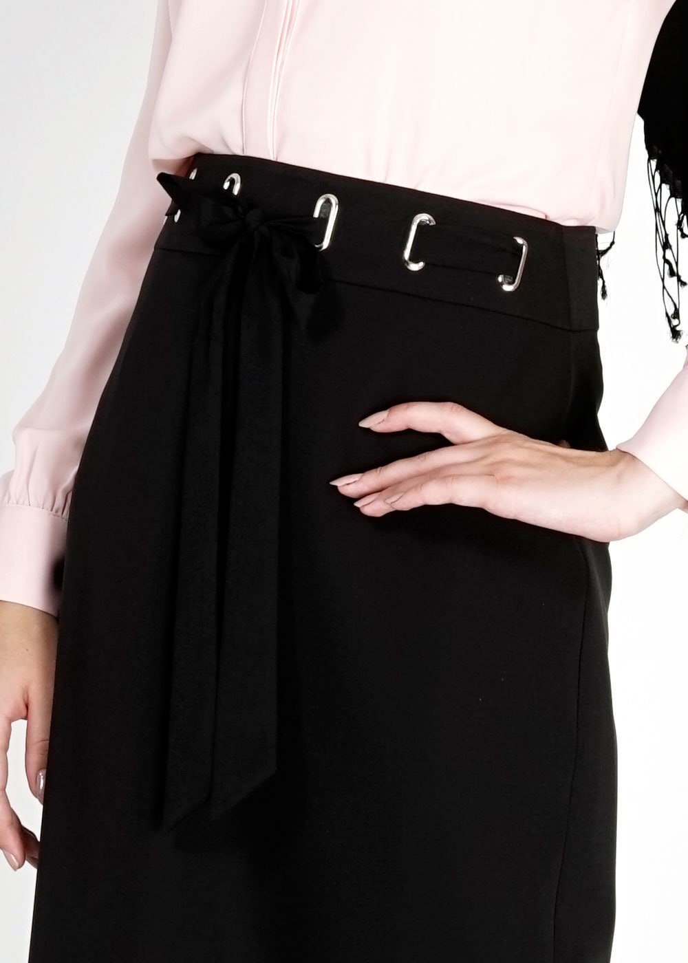 Tesettür giyim SİYAH 6739 Dilma Tesettür Etek