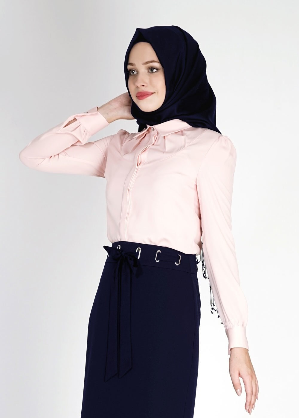 Tesettür giyim LACİVERT 6739 Dilma Tesettür Etek